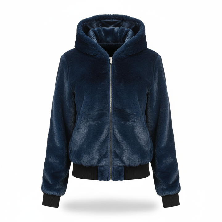 Fluffy Vest Met Capuchon - Christina