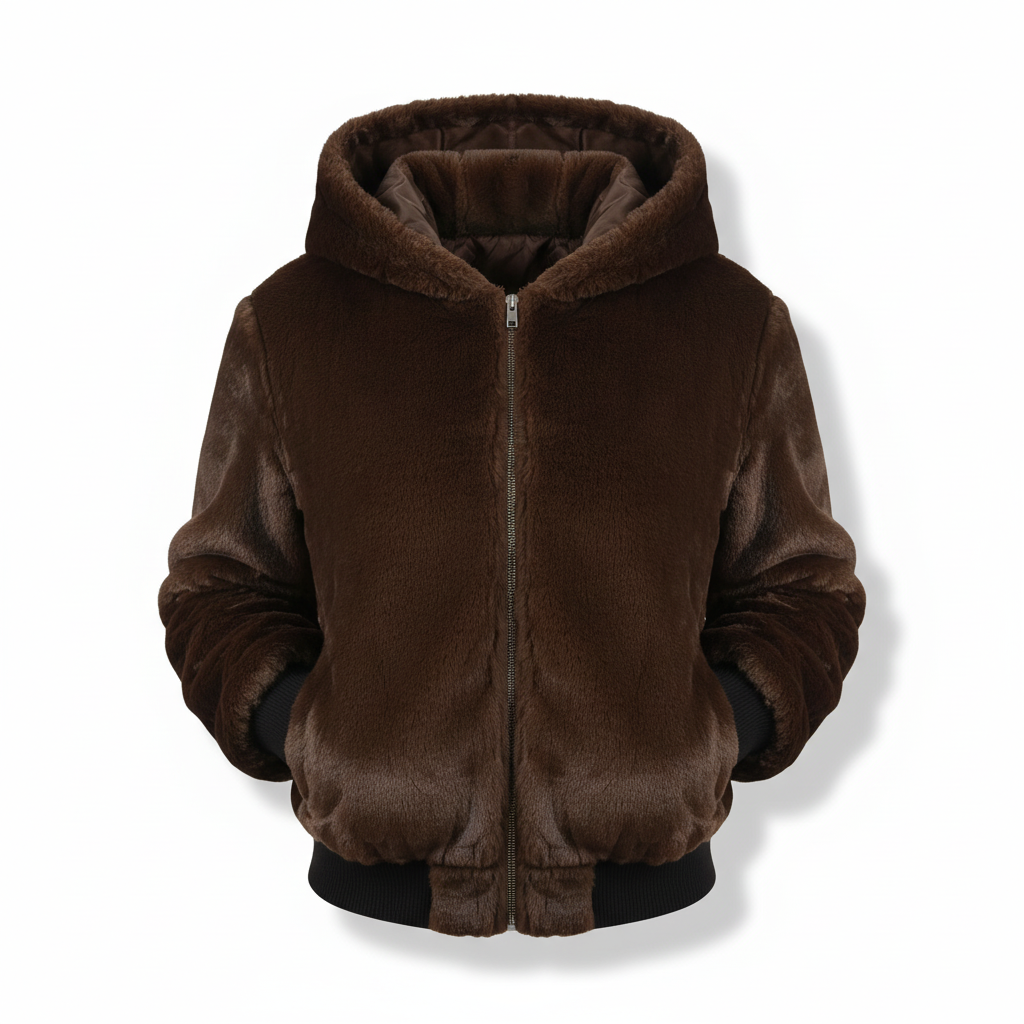Fluffy Vest Met Capuchon - Christina
