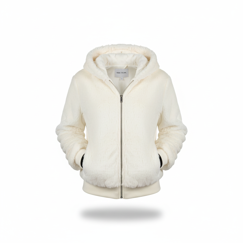 Fluffy Vest Met Capuchon - Christina