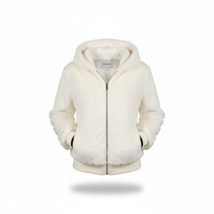 Fluffy Vest Met Capuchon - Christina