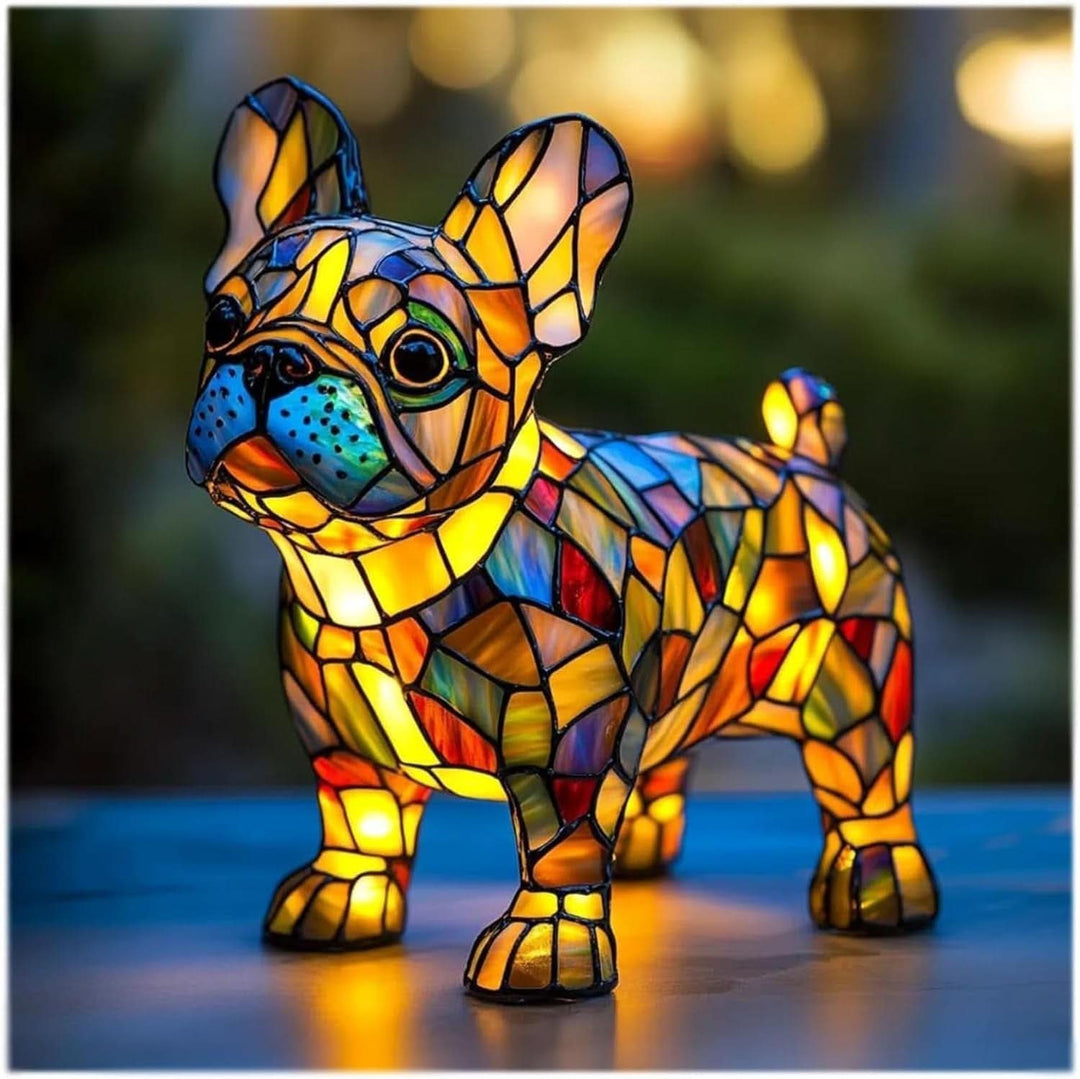 Lichtgevend Beeld – Artistieke LED Nachtlamp met Hondenrassen Motief