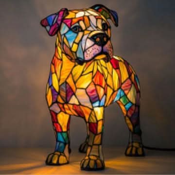 Lichtgevend Beeld – Artistieke LED Nachtlamp met Hondenrassen Motief