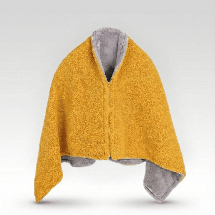 USB-verwarmde sherpa plaid met drie standen en rits