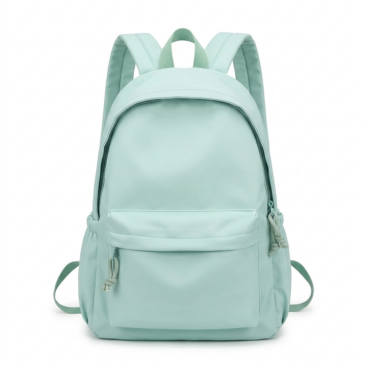 Lichtgewicht nylon schoolrugzak voor dames in pastelkleuren