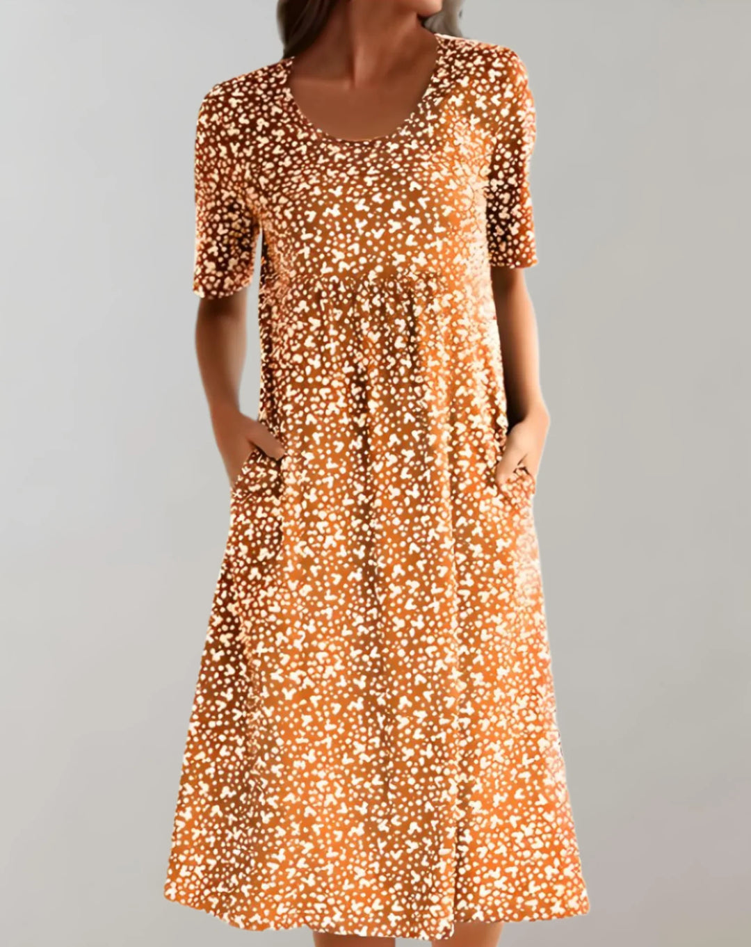 Lichtgewicht V-hals Comfortabel jurk voor dames