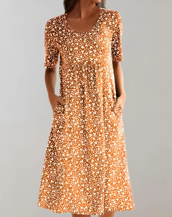 Lichtgewicht V-hals Comfortabel jurk voor dames