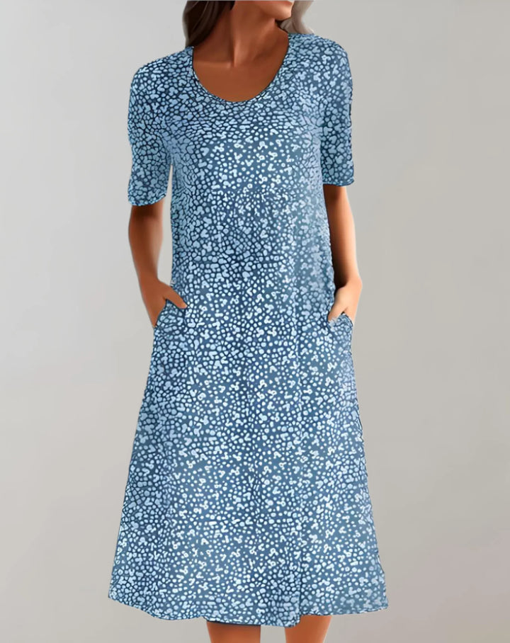 Lichtgewicht V-hals Comfortabel jurk voor dames