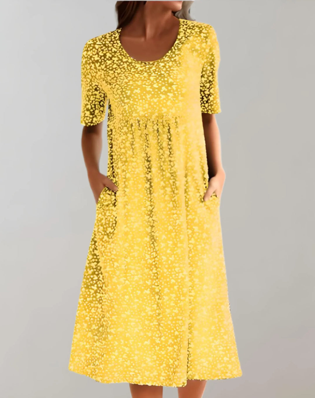 Lichtgewicht V-hals Comfortabel jurk voor dames