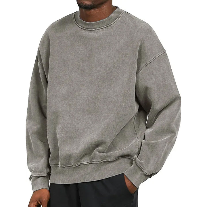 Comfortabel Washed Heren Sweater - Fours