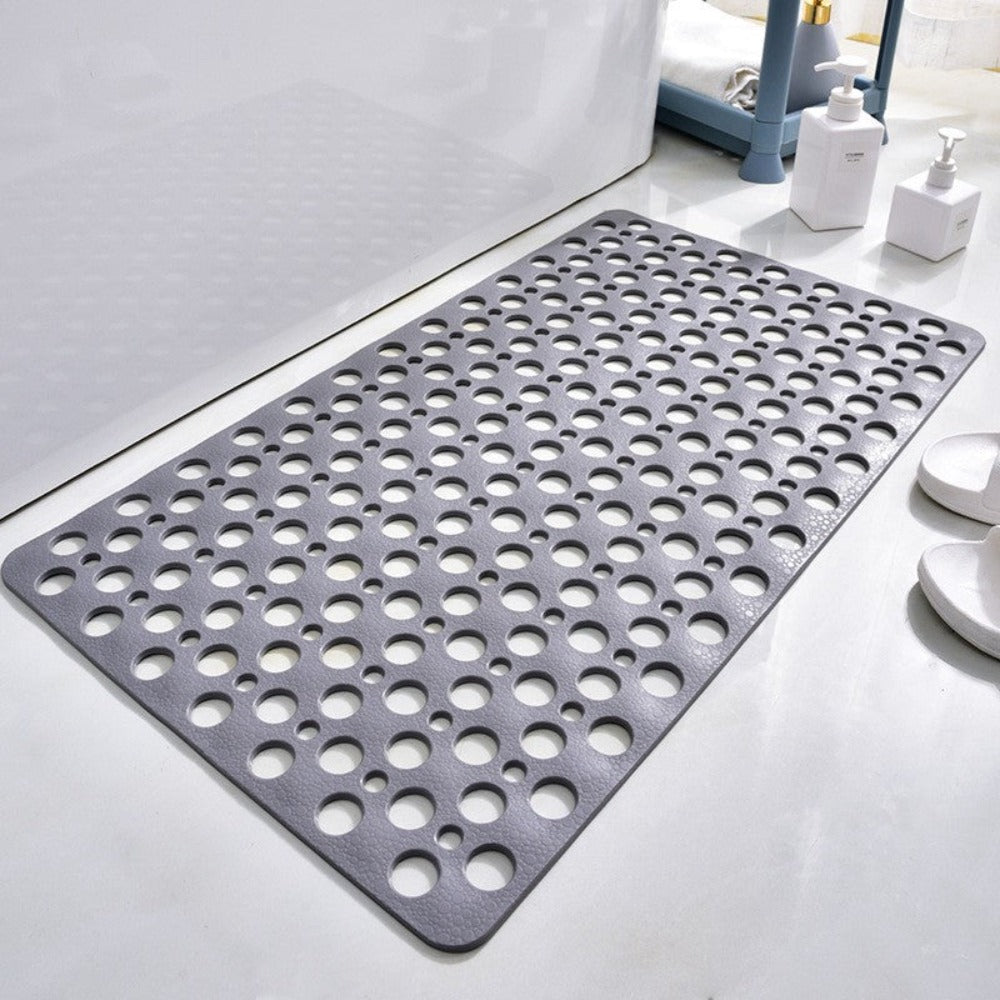 Snel afwaterende antislip douchemat met zuignappen voor stevige grip