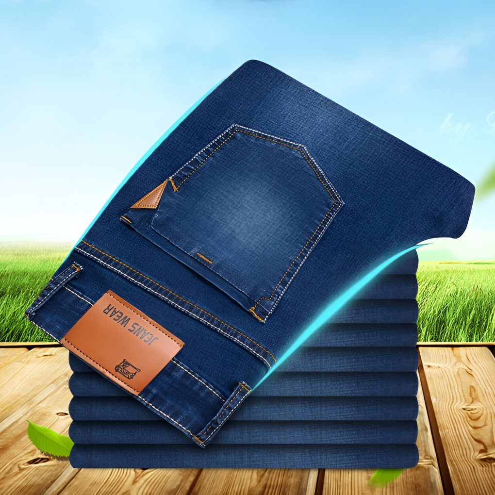Heren jeans met rechte pijpen - Duurzame denim