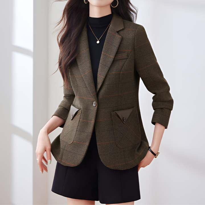 Koreaans geïnspireerde blazer met één knoop