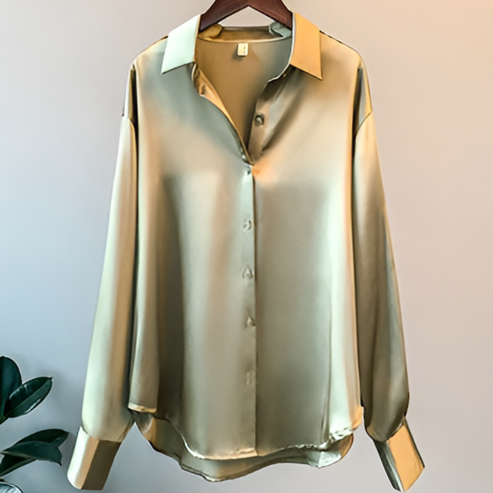 Elegante satijnen blouse
