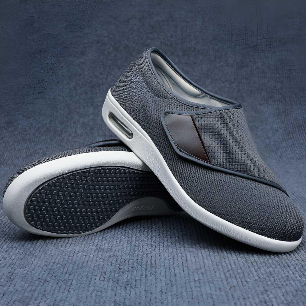 Brede diabetische schoenen voor gezwollen voeten