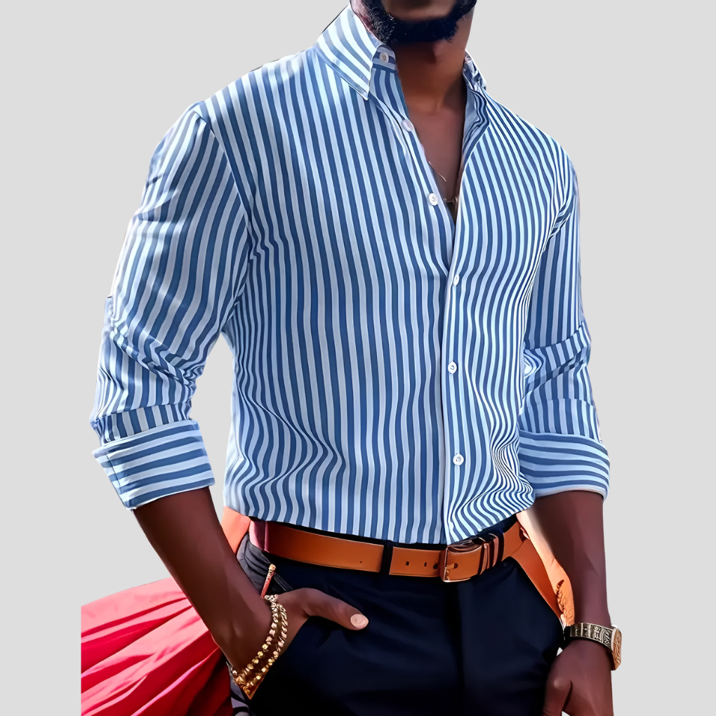 Gestreept herenoverhemd