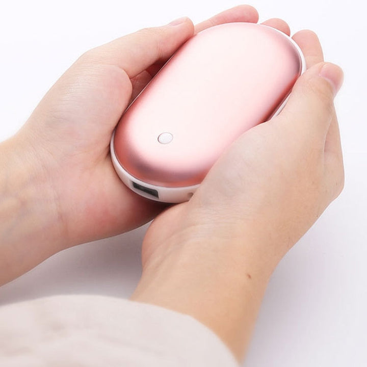 Oplaadbare handwarmer met powerbank van 5200 mAh