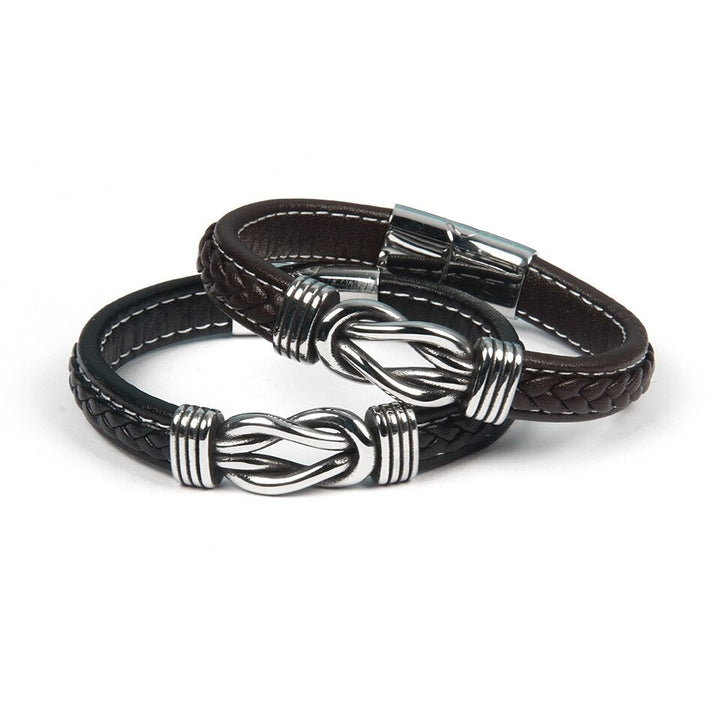 Infinity Armband | Lederen Knoop Armband
