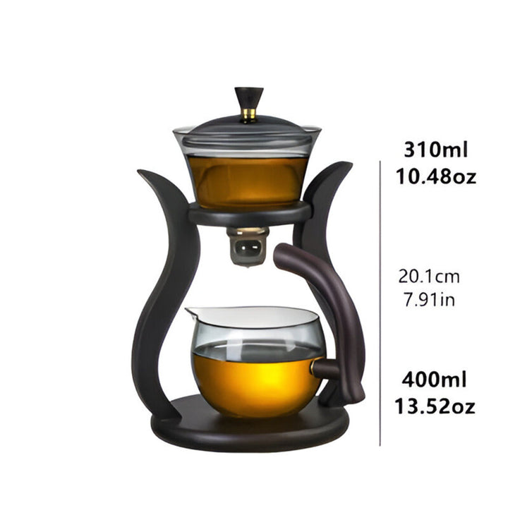 Ambachtelijke Theepottenset - Unieke Druppelvrije Theepot met Magnetische Schenker, Theefilter en Ergonomisch Handvat