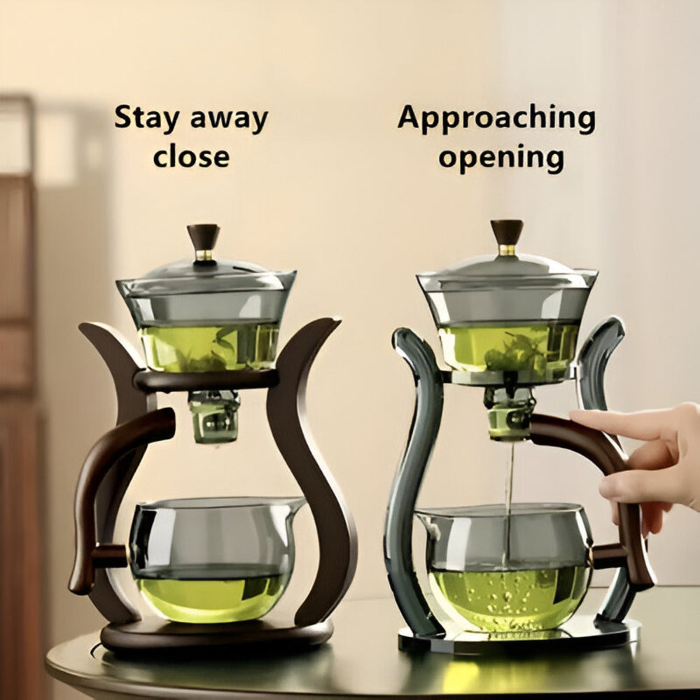 Ambachtelijke Theepottenset - Unieke Druppelvrije Theepot met Magnetische Schenker, Theefilter en Ergonomisch Handvat