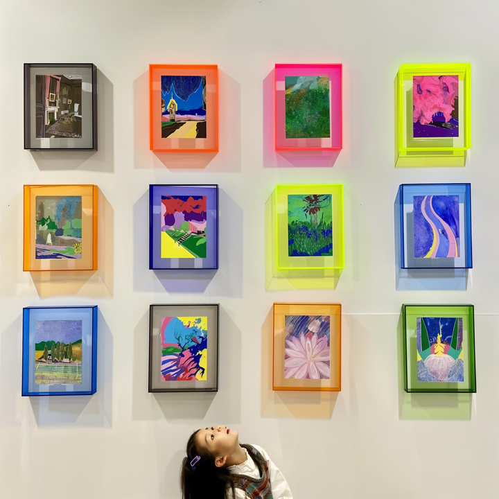 VividAcryl – Neon Acryl Fotolijsten in Jaren 80 Stijl