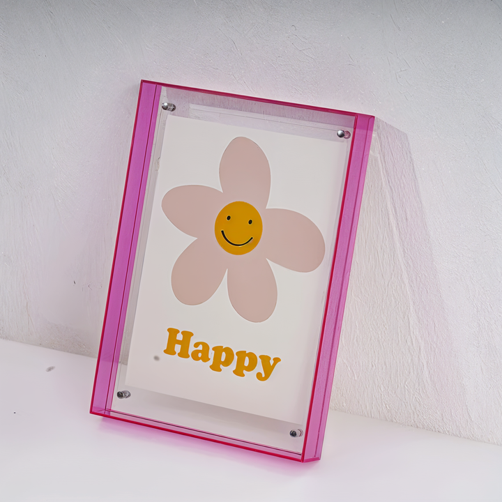 VividAcryl – Neon Acryl Fotolijsten in Jaren 80 Stijl