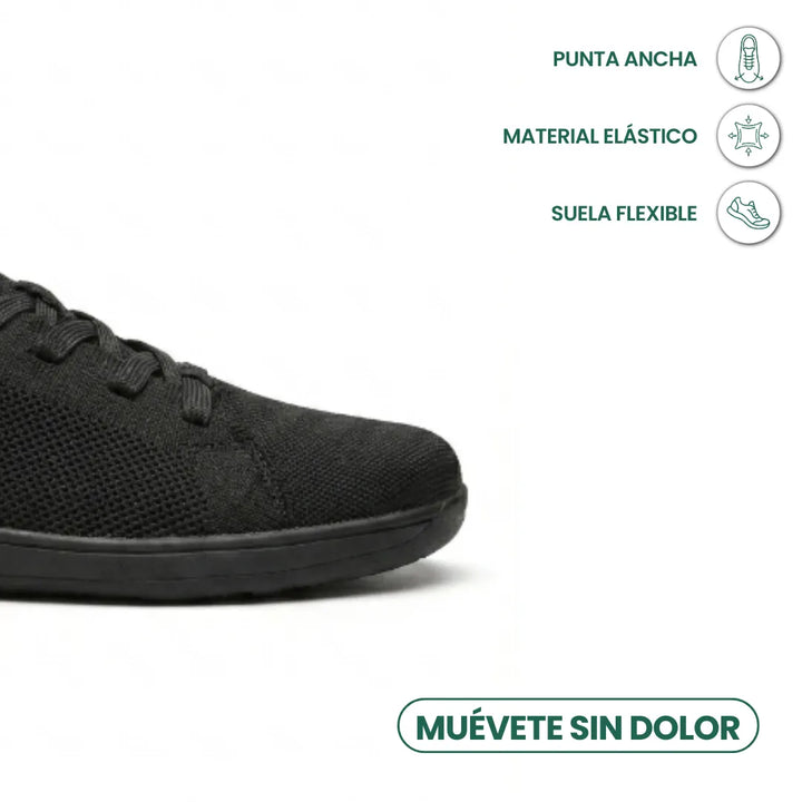 Unisex barefoot-sneaker met brede neusbox en ademend mesh