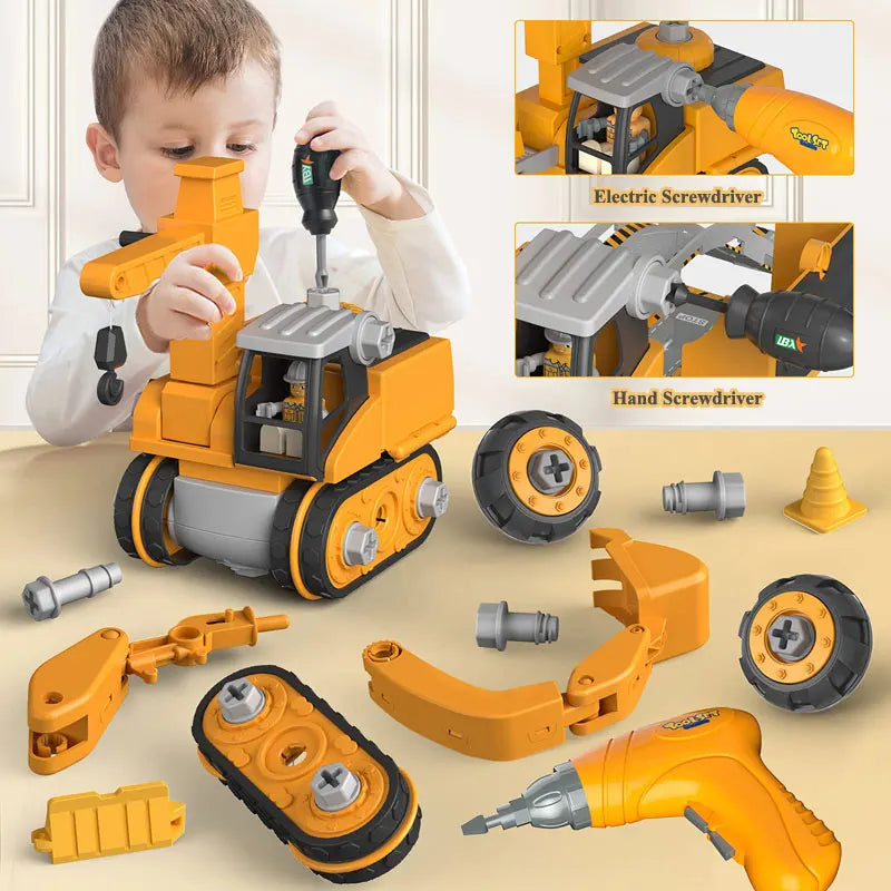 Constructo Speelset – Educatieve en Interactieve Bouwvoertuigen voor Kinderen