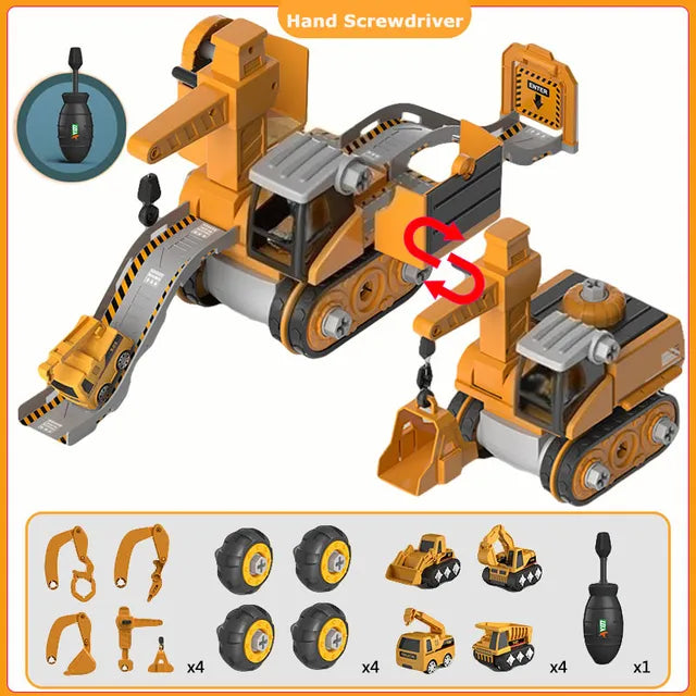 Constructo Speelset – Educatieve en Interactieve Bouwvoertuigen voor Kinderen