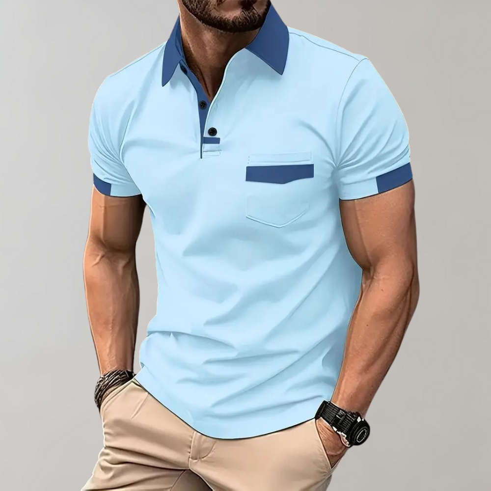 Klassiek heren poloshirt van ademend polyester - tijdloze stijl en comfort