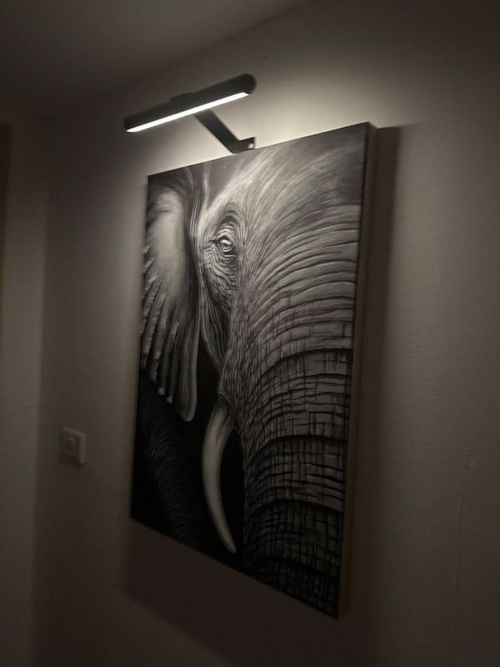 LED Wandlamp | Dimbare Kunstverlichting | Oplaadbaar Design in Metaal | ArtGlow