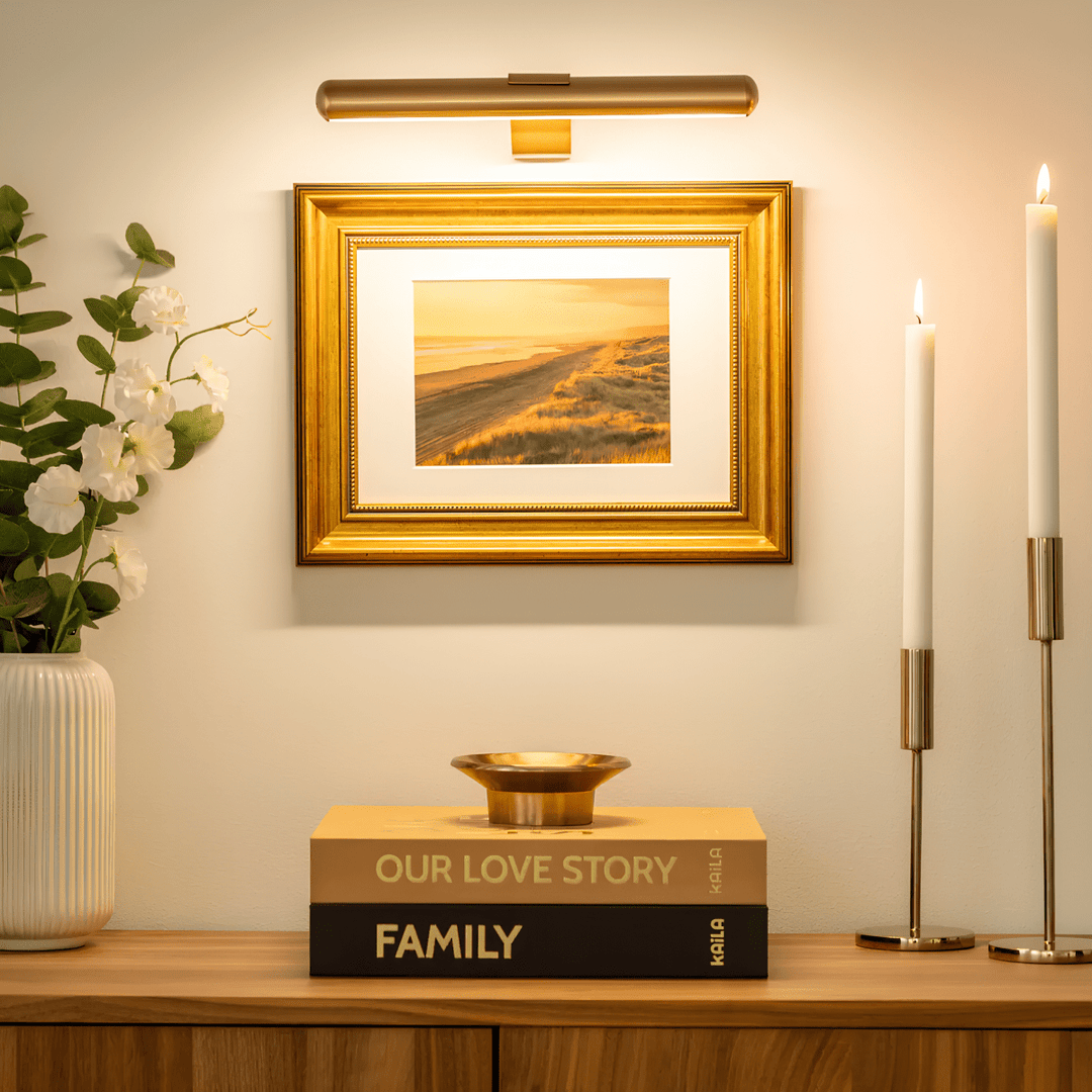 LED Wandlamp | Dimbare Kunstverlichting | Oplaadbaar Design in Metaal | ArtGlow