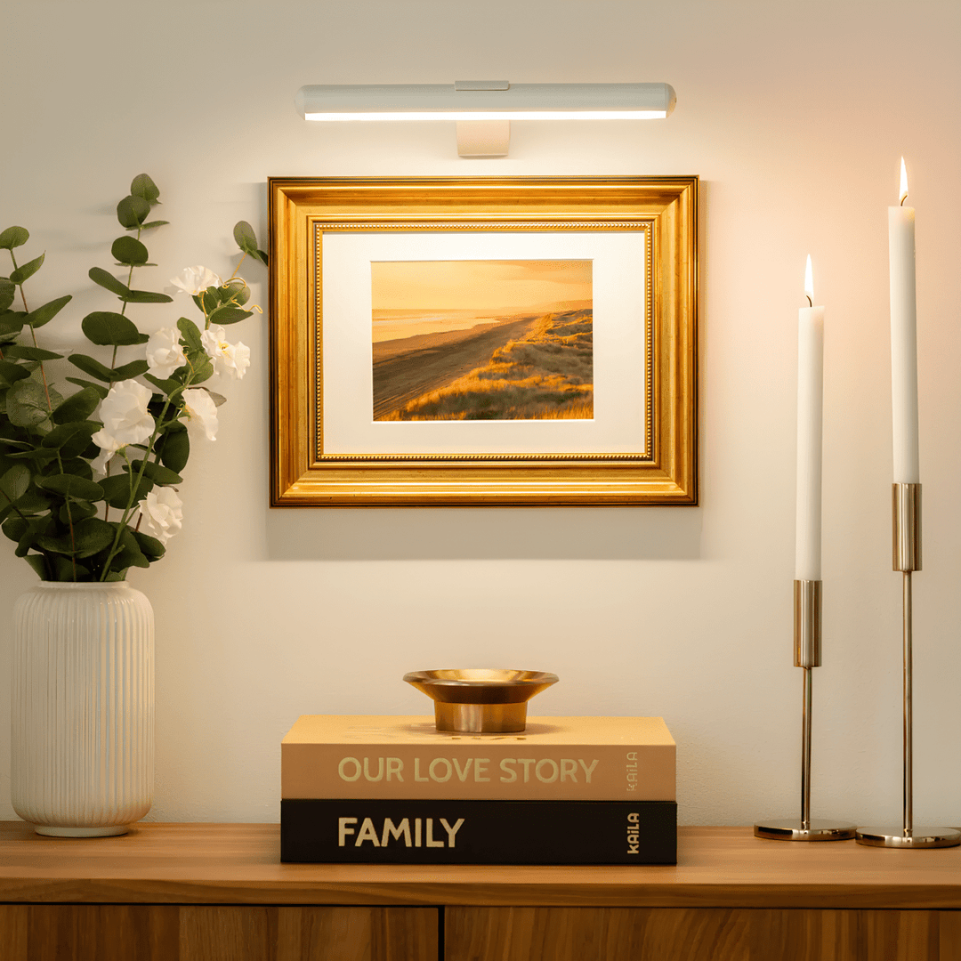 LED Wandlamp | Dimbare Kunstverlichting | Oplaadbaar Design in Metaal | ArtGlow