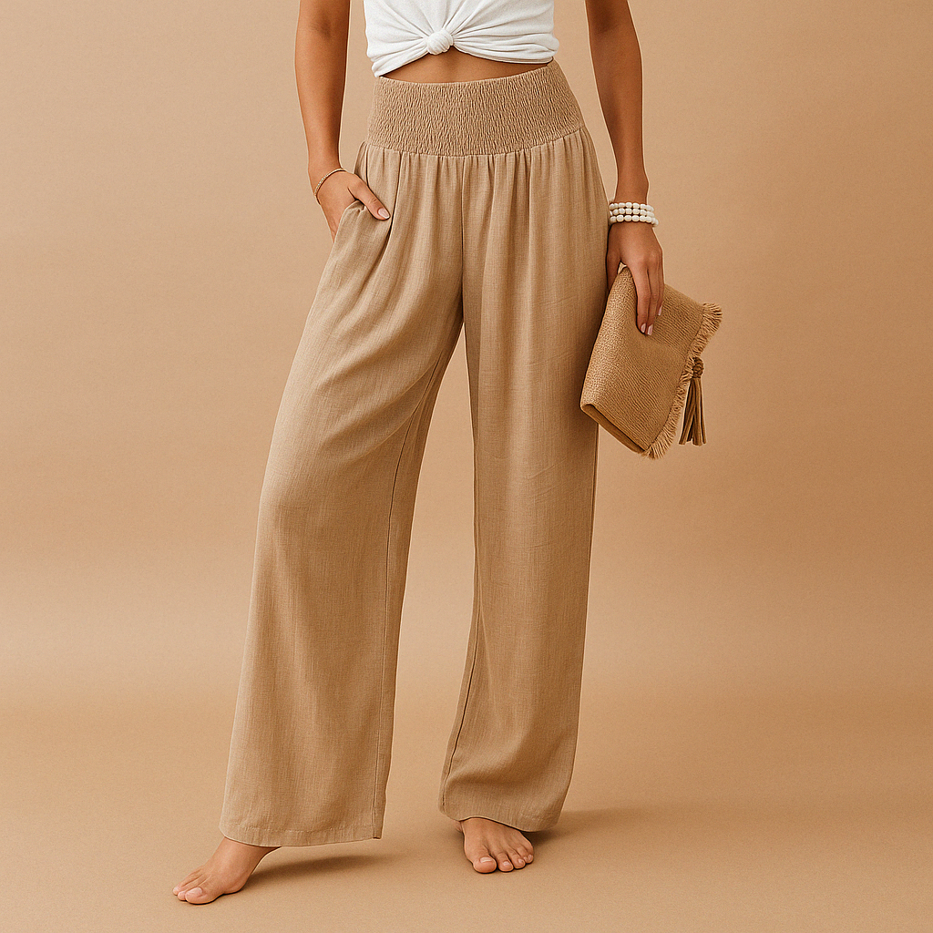 Ella™ Dames Elegante Linnen Broek