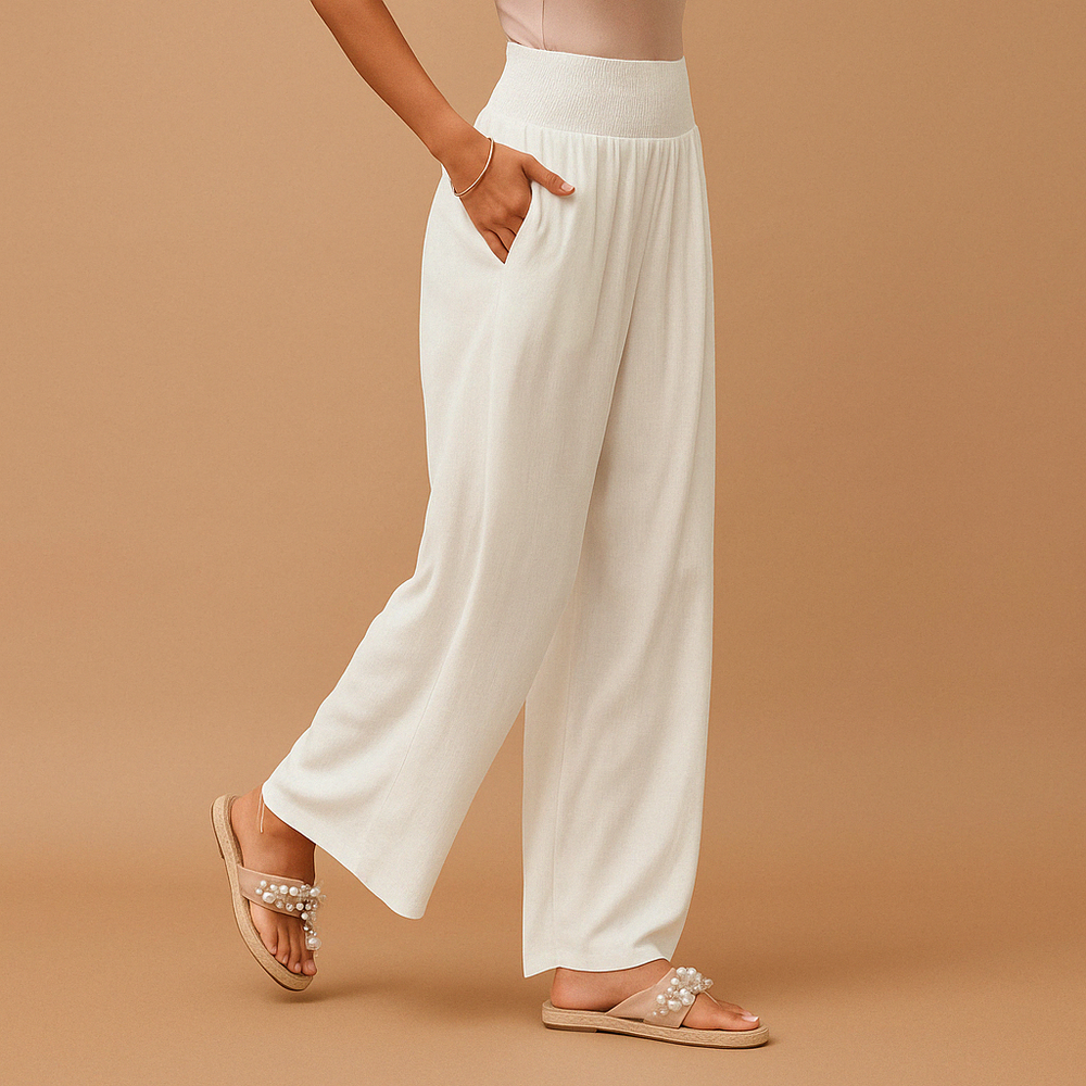 Ella™ Dames Elegante Linnen Broek