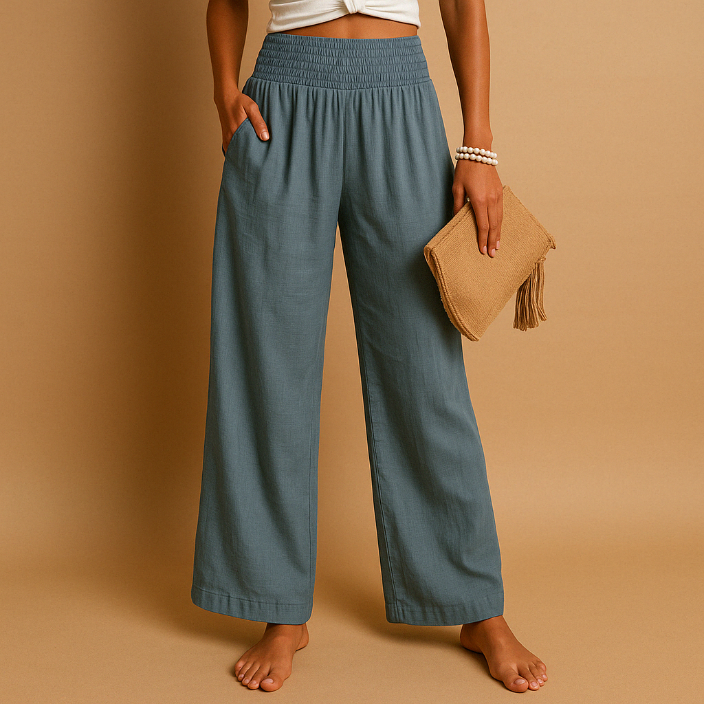 Ella™ Dames Elegante Linnen Broek