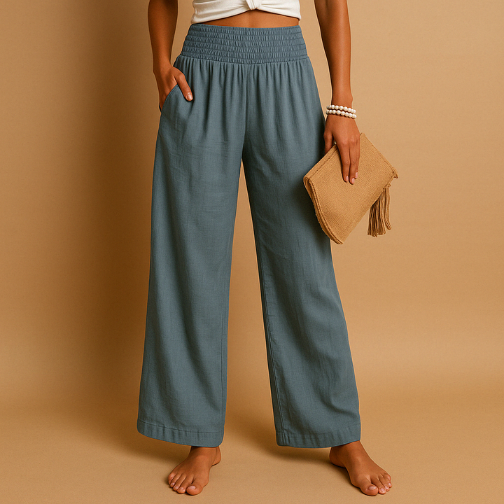 Ella™ Dames Elegante Linnen Broek
