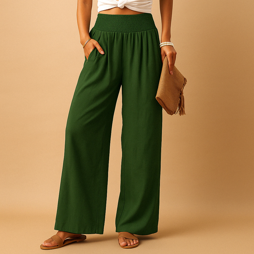 Ella™ Dames Elegante Linnen Broek