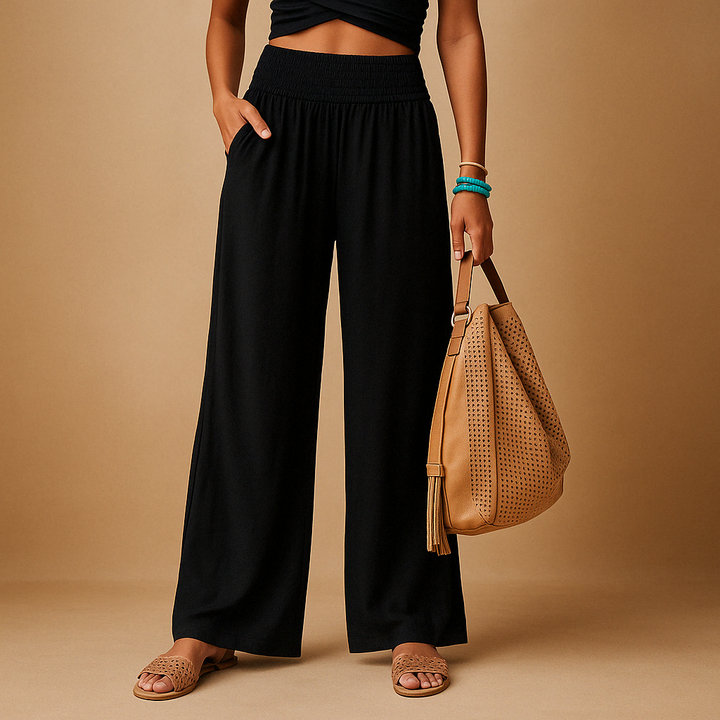 Ella™ Dames Elegante Linnen Broek