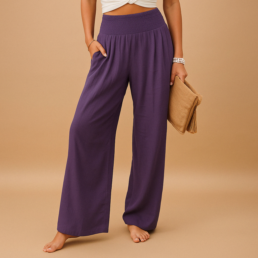 Ella™ Dames Elegante Linnen Broek