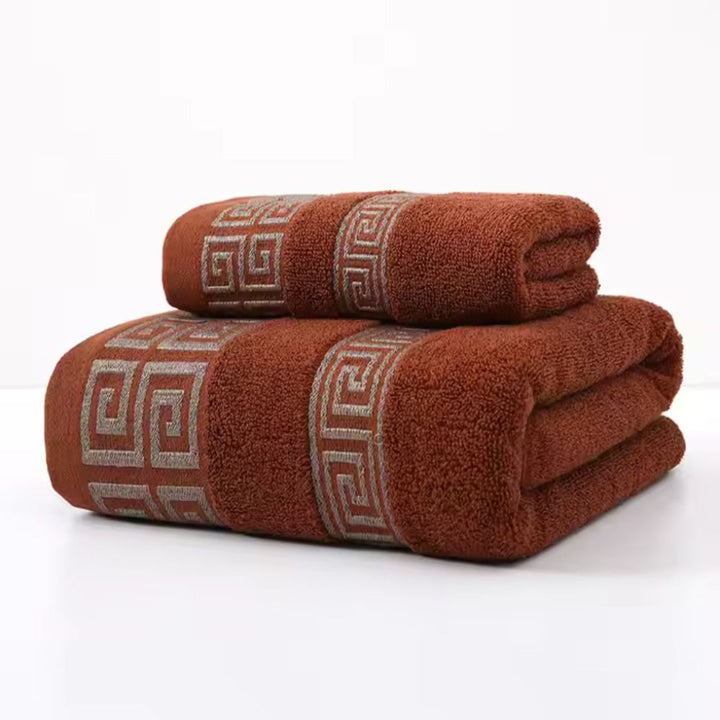 Premium katoenen handdoekenset, 2 stuks