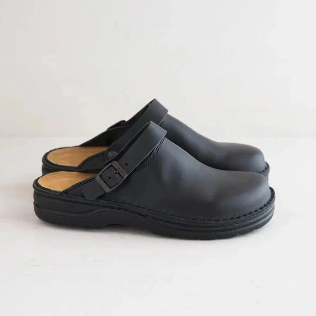 Faux Leren Pantoffels Heren