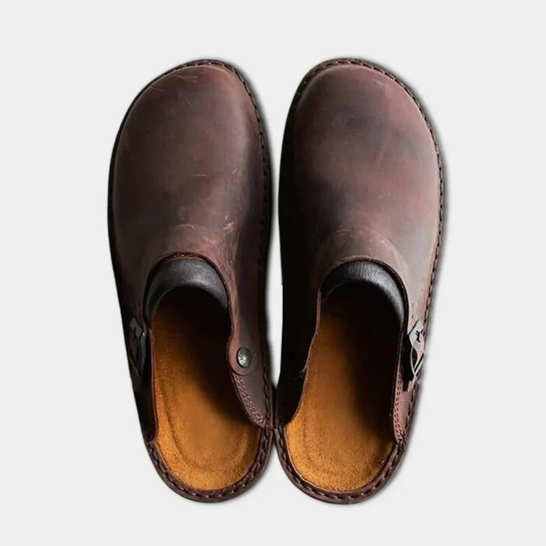 Faux Leren Pantoffels Heren