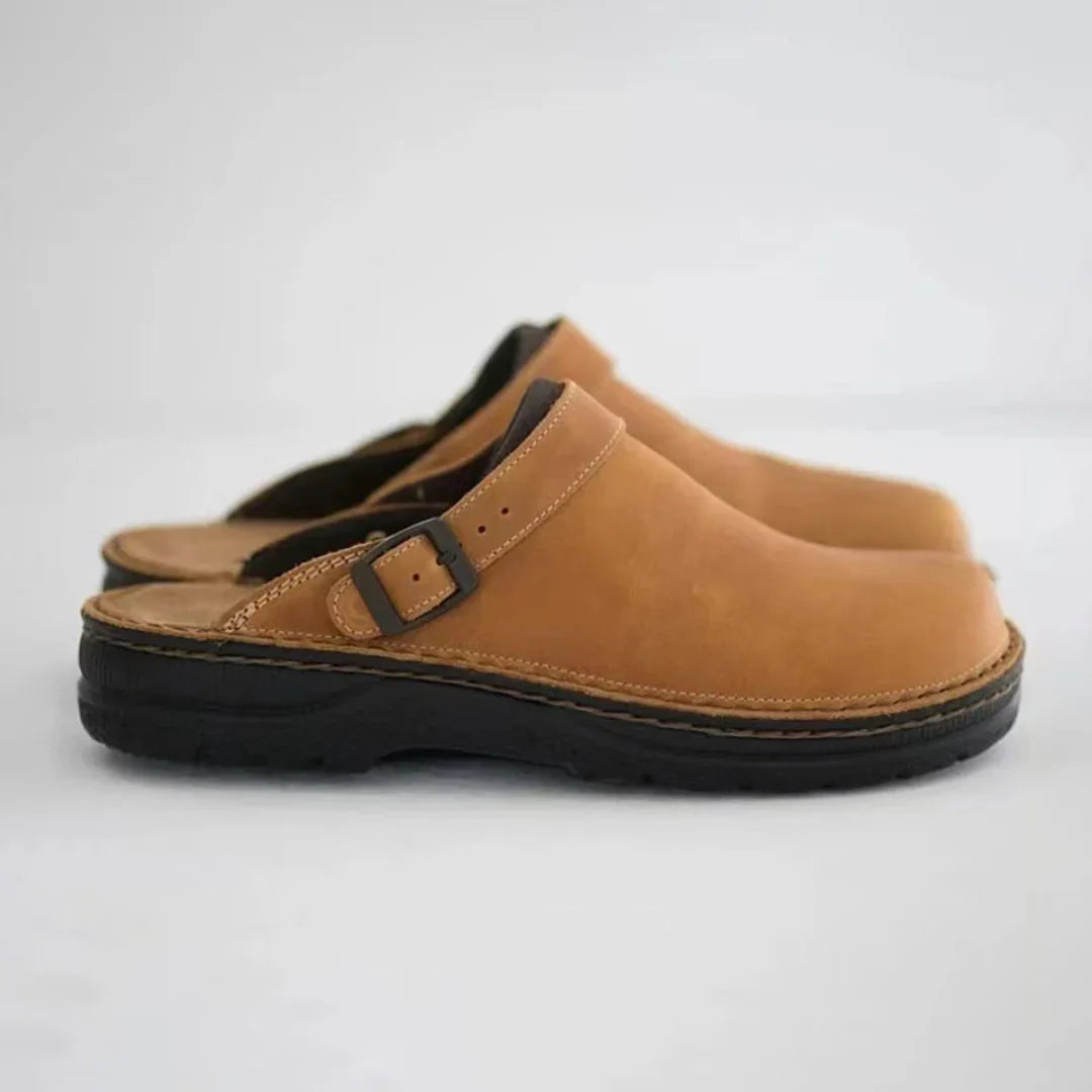 Faux Leren Pantoffels Heren