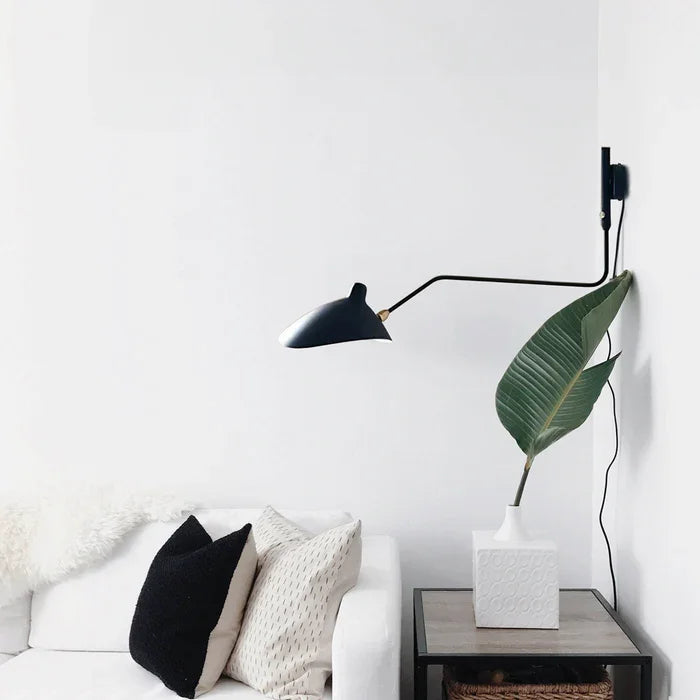 Verstelbare Wandlamp met Dubbele Arm voor Lees- en Accentverlichting