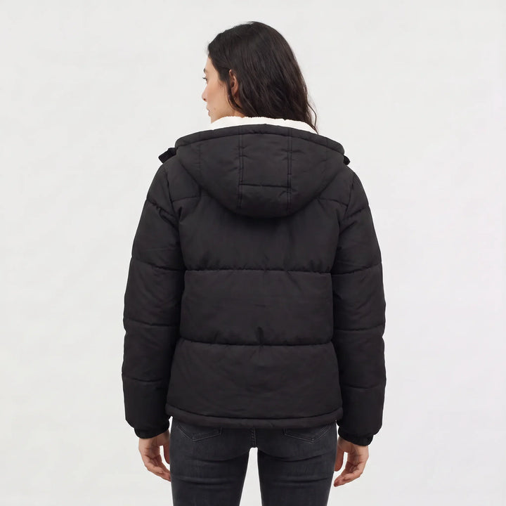 Dames Winterjas met Capuchon en Fleece Voering