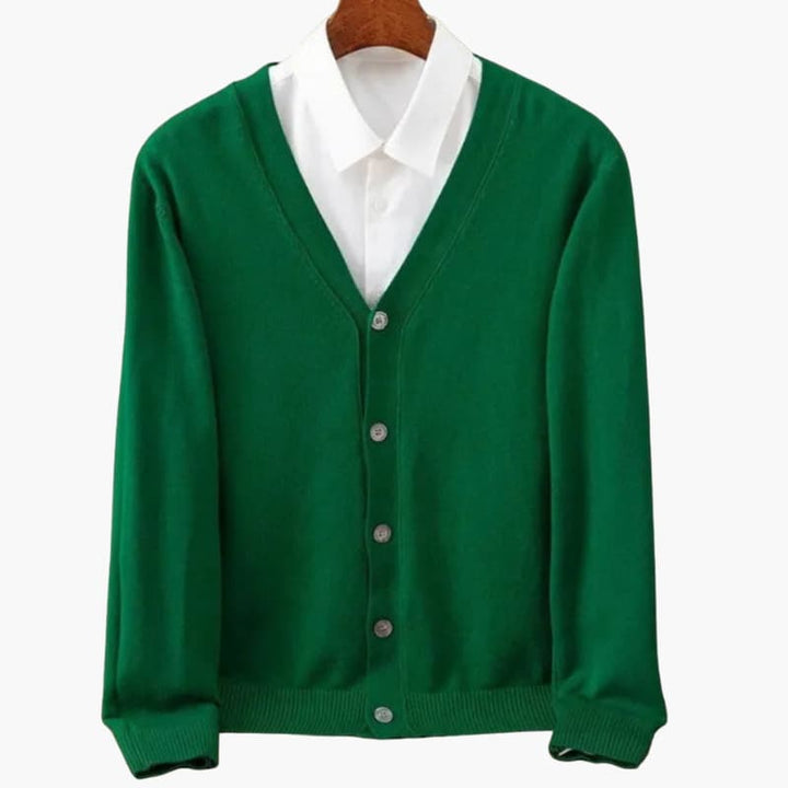 Heren V hals KnopenVoorkant Cardigan