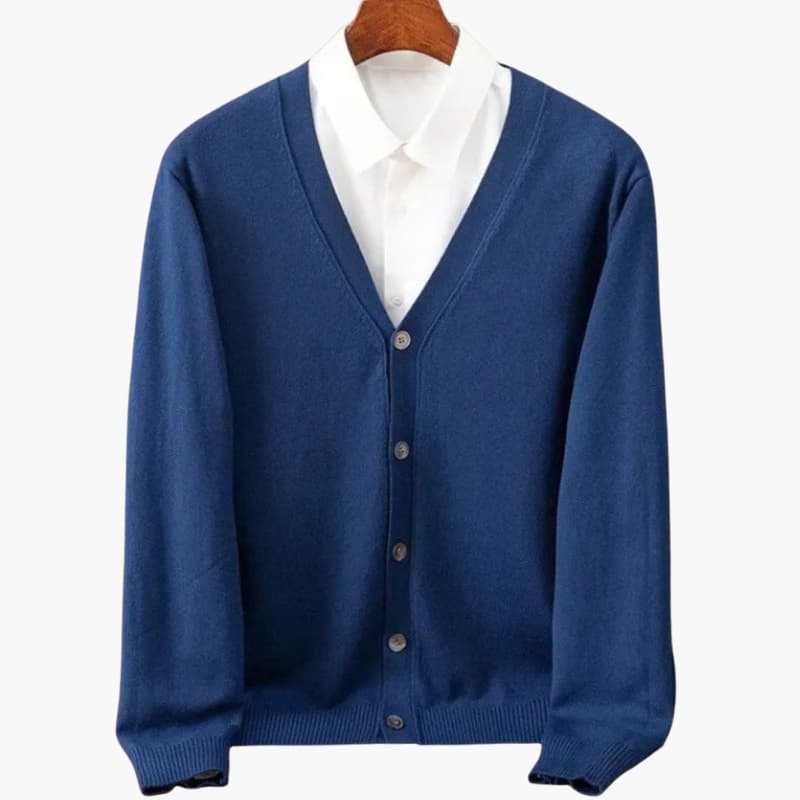 Heren V hals KnopenVoorkant Cardigan