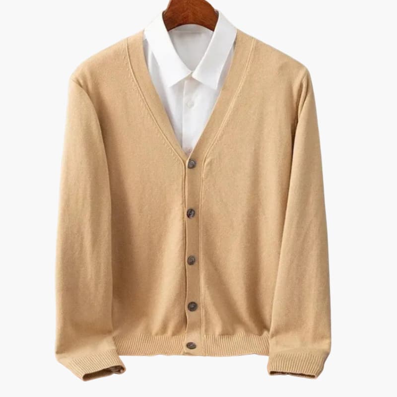 Heren V hals KnopenVoorkant Cardigan