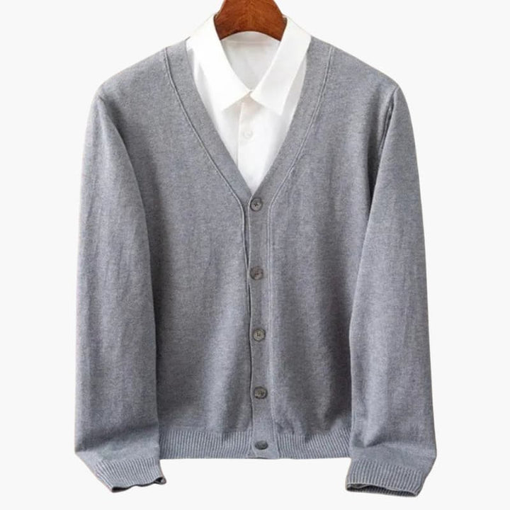 Heren V hals KnopenVoorkant Cardigan