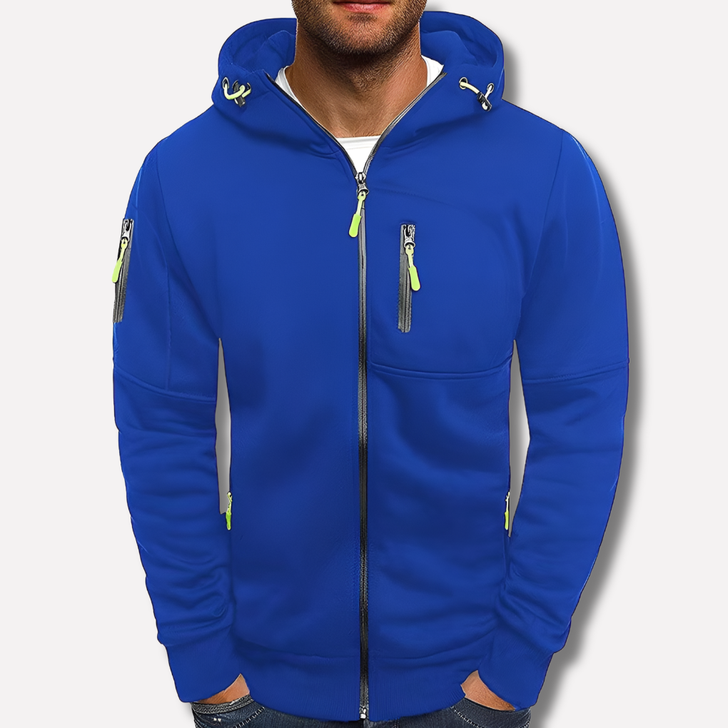 MetroFlex – Stijlvolle Herenhoodie met Ritssluiting